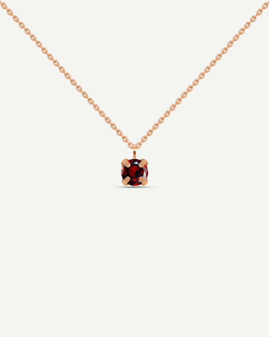 Eternity Garnet Necklace