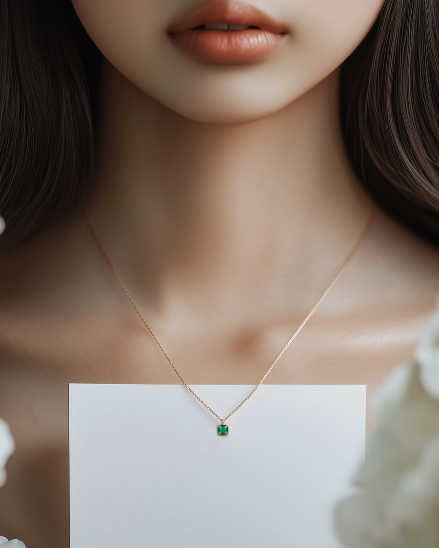 Eternity Emerald Necklace