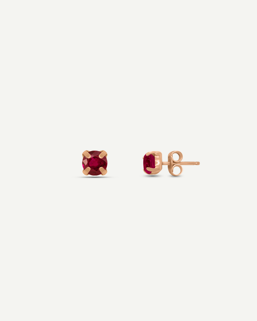 Eternity Ruby Earring