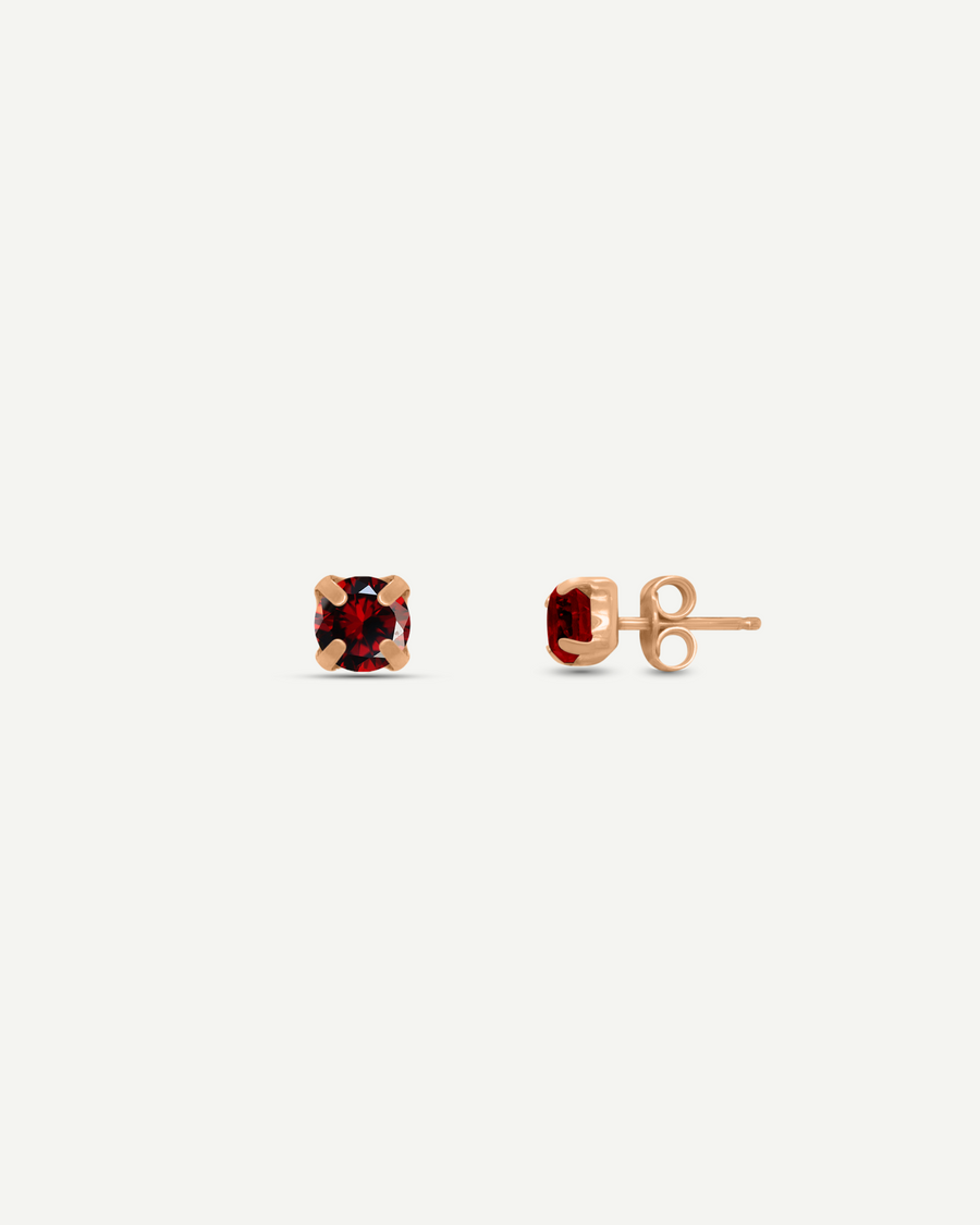 Eternity Garnet Earring