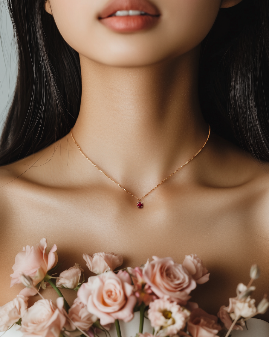 Eternity Ruby Necklace