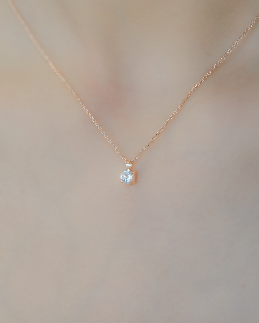 Eternity White Topaz Necklace