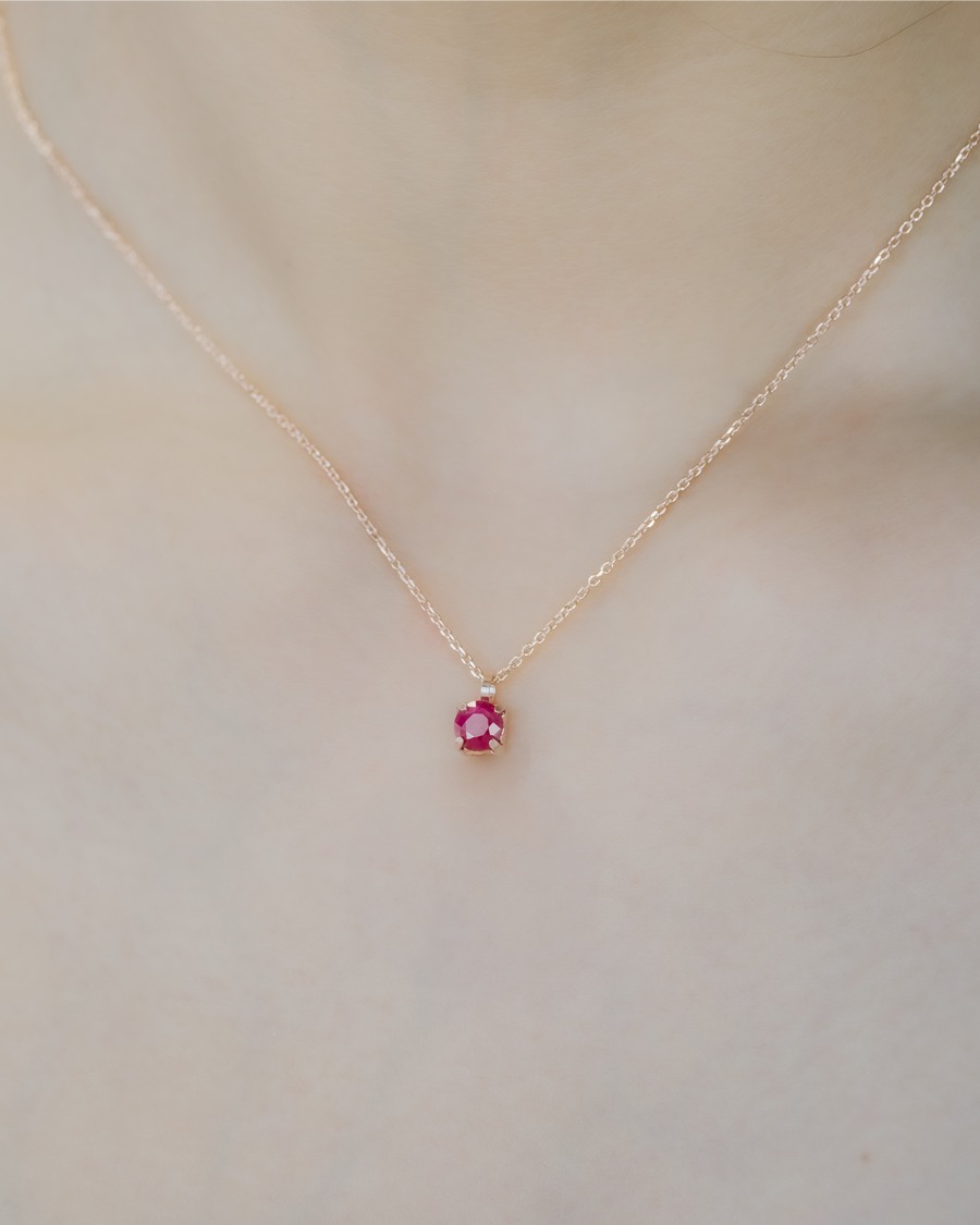 Eternity Ruby Necklace