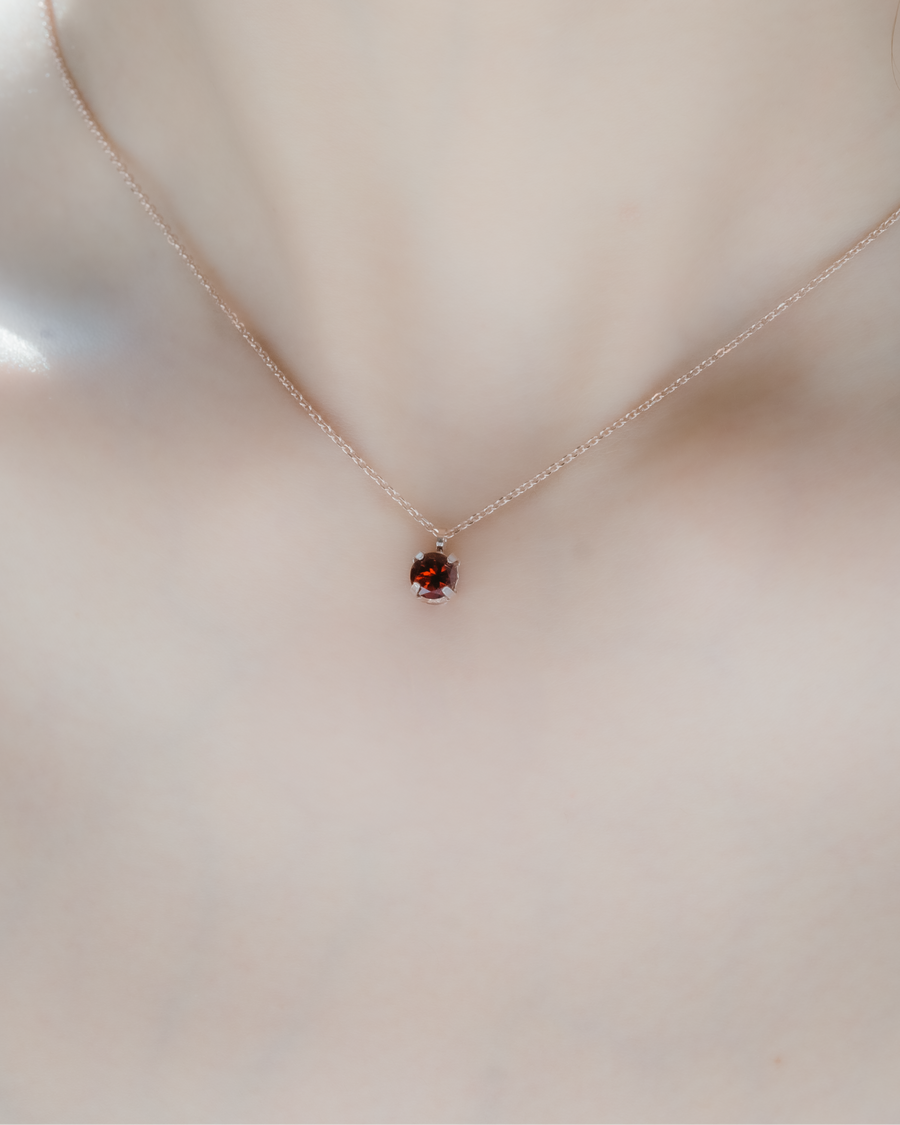 Eternity Garnet Necklace