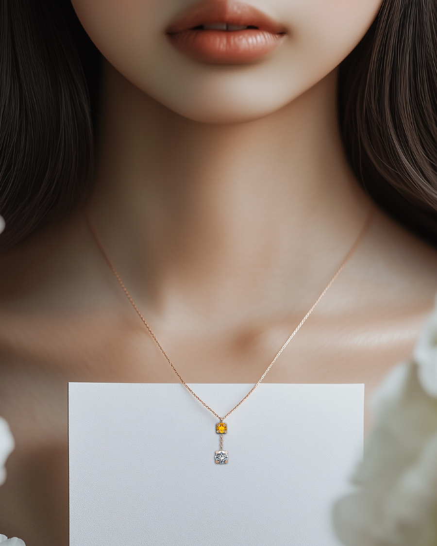 Eternity Citrine Necklace