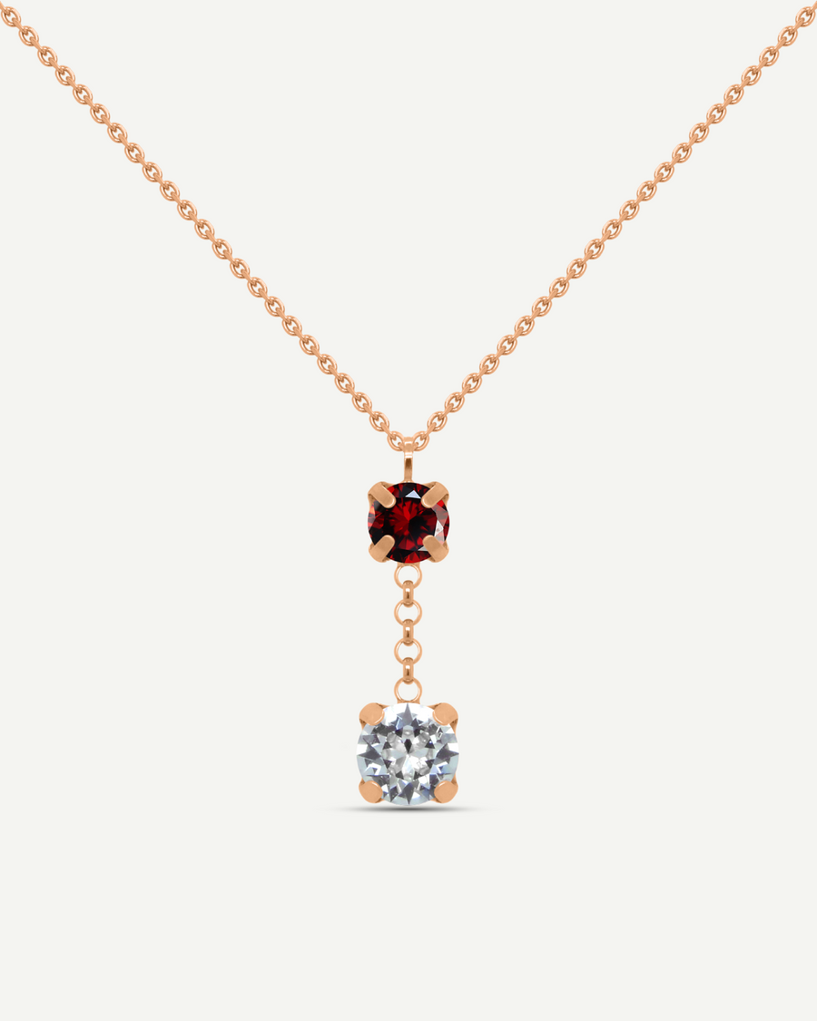 Eternity Garnet Necklace