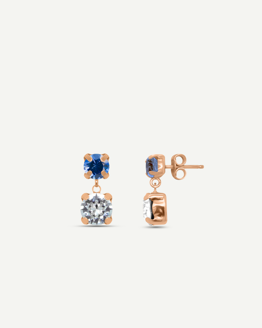 Eternity Blue Sapphire Earring