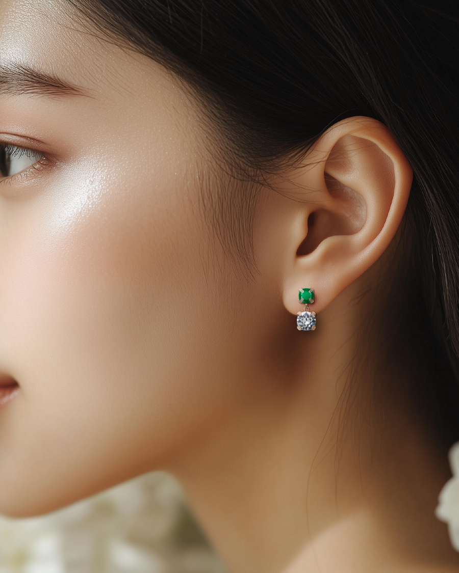 Eternity Emerald Earring